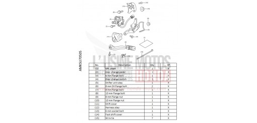 KIT,DCT PEDAL SHIFT CRF1100D4N de 2022